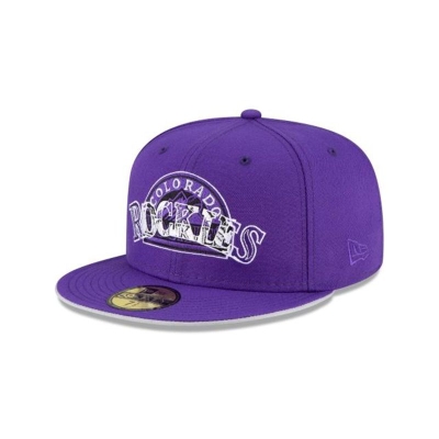 Sapca New Era Colorado Rockies MLB Double Logo 59FIFTY Fitted - Negrii